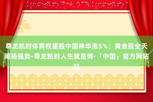 尊龙凯时体育权重股中国神华涨5%；黄金股全天阐扬强势-尊龙凯时人生就是博·「中国」官方网站