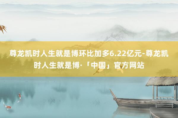 尊龙凯时人生就是博环比加多6.22亿元-尊龙凯时人生就是博·「中国」官方网站