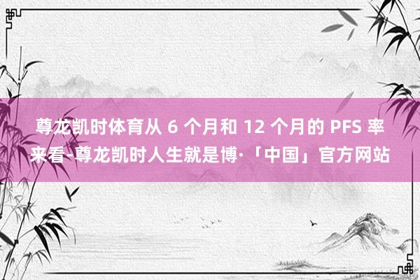 尊龙凯时体育从 6 个月和 12 个月的 PFS 率来看-尊龙凯时人生就是博·「中国」官方网站